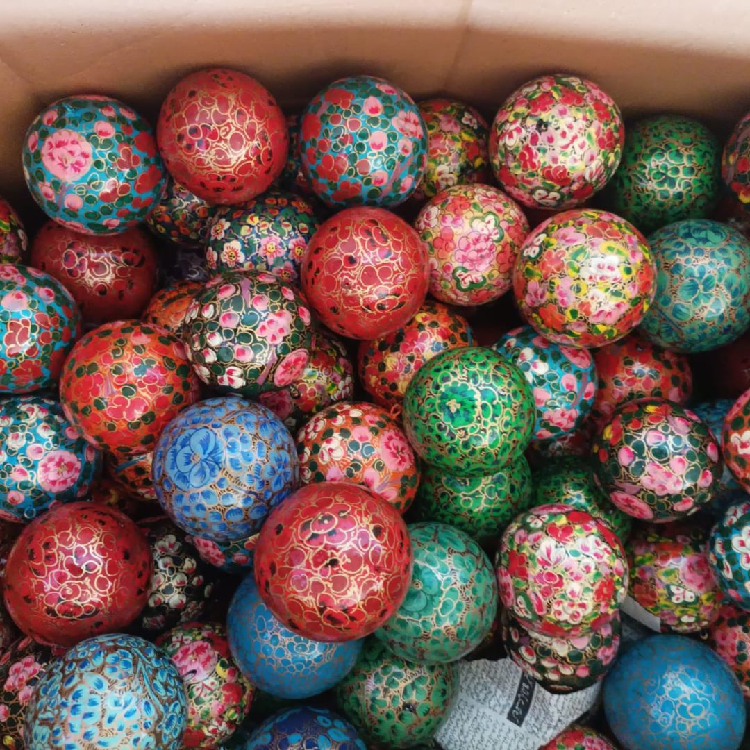 Christmas Handcrafted Baubles – Multicolour
