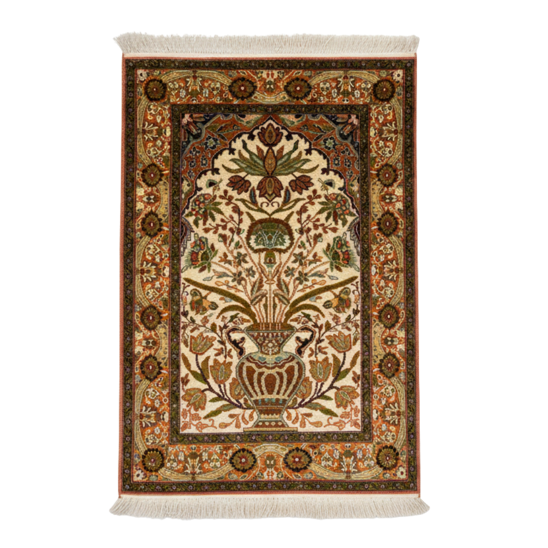 Hand knotted Silk Rug